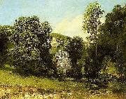 Gustave Courbet The water stream la Breme Sweden oil painting artist